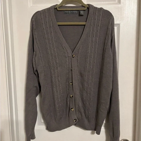 Oscar de la Renta Sweaters Oscar De La Renta Mens Gray Sweater